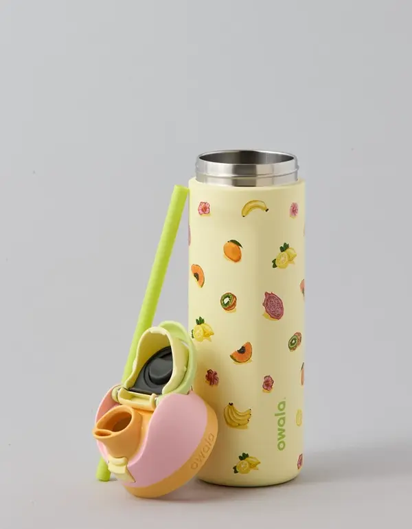 Owala FreeSip 24 & 32OZ Water Bottle Fruit Pattern Special Edition Yellow Gift