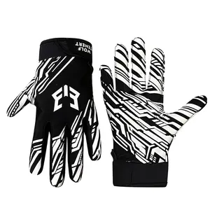 1 Pair American Football Gloves, Sticky Grip Breathable Design, for Men Women Rugby & Training & Competition Match Outdoor Game
