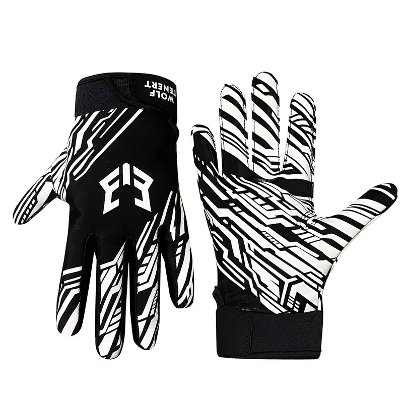 American Football Gloves, Silicone Enhanced Non-Slip Grip, Breathable and Durable, Unisex Adult Training and Competition, Quick Dry Rugby Gloves, Material
