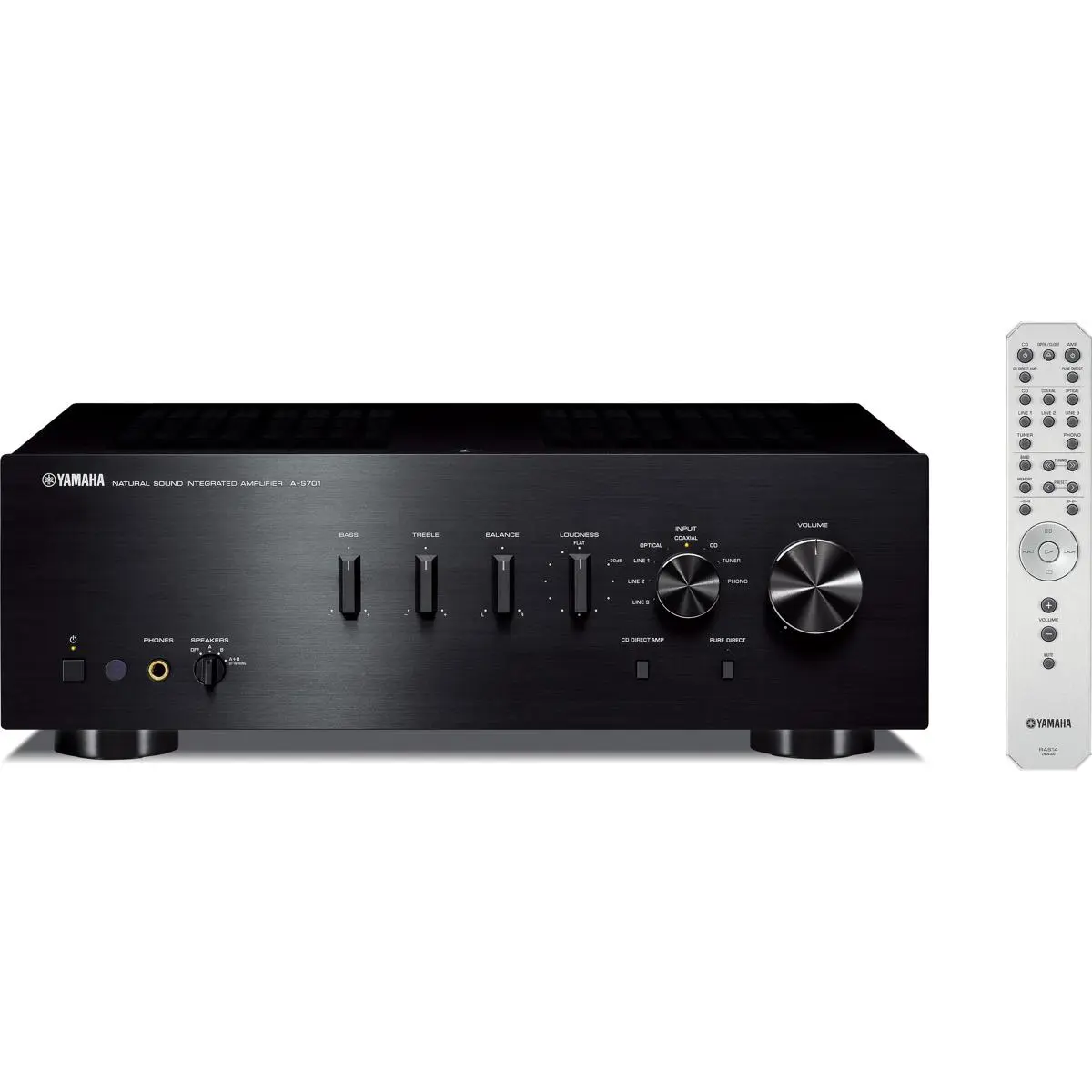 Yamaha A-S701BL Natural Sound Integrated Stereo Amplifier (Black)