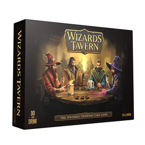 Wizards Tavern Strategy Drinking Card Game for Adults 21+ – Chaotic Fantasy Party Game with Spells, Dice & Coasters | 2–8 Players, 170 Cards, Fun Party & Drinking Game For Hangouts