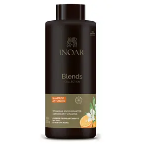 INOAR BLENDS Shampoo VEGAN 800ml with Antioxidant Vitamins for Anti-Aging Hair Care Vegan Formula Avocado Enriched