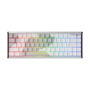 AJAZZ ALUX68 MAX wired mechanical keyboard aluminum alloy material new Aquarius magnetic switch 8K return rate 0.01 precision low latency high precision Okada Rinpoche contour keyboard RGB single wired DIY suitable for e-sports games and office