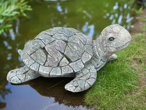 Graceful Sea Turtle Statue (6.5" x 17")