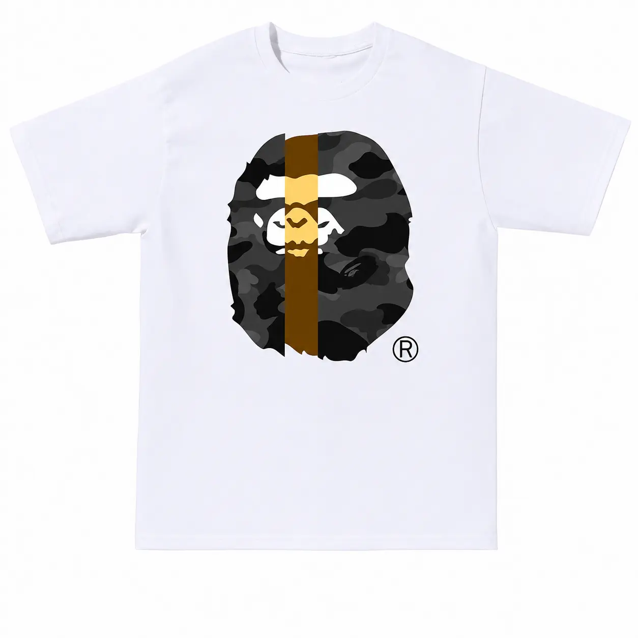 BAPE Color Camo Transform Big Ape Head Tee