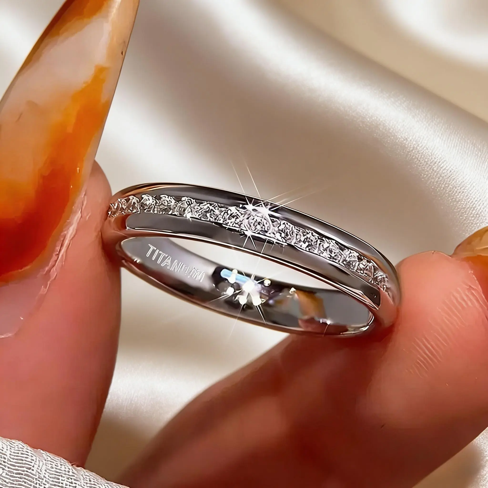 Women's 5-Piece Wedding Ring Set - Hypoallergenic Stainless Steel, Bohemian Style, Round-Cut Cubic Zirconia Inlays, Non-Tarnish White Gold Plating, Everyday Wear Sports & Outdoor Protective Gear Jewelry