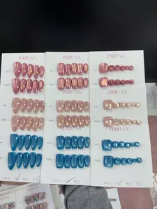 Jenny(10748)gc.Solid color and cat-eye hand and toenails sets, available in multiple colors! Get 8 sets for $32
