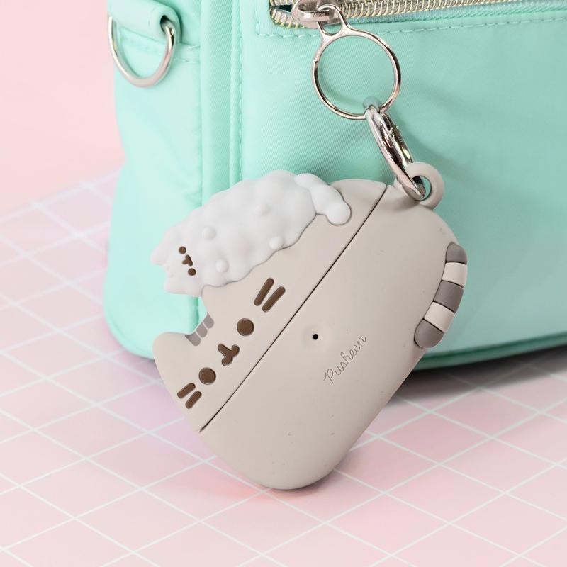 iFace Pusheen the Cat AirPods Pro & 3rd Gen Case (Pusheen & Stormy) - Carabiner Clip Included, Cute Silicone Protective Cover Figure Type