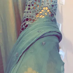 Maria B 3 piece outfit size large Chiffon Dress Traditional Cotton Cotton