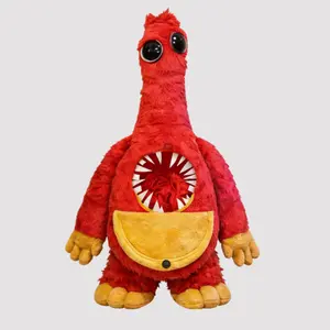 Poppy Playtime Chompy Plush Toy Cute Red Monster Stuffed Animal Soft Plushie for Kids Game Fans Birthday Gift Collectible Home Decor