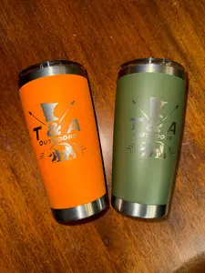 T&A Outdoors 20 oz Polar Camel Tumbler Double-Wall Vacuum Insulated Durable Powder-Coated Exterior Permanent Laser Engraving Sweat-Free Design Perfect for Hunting Trips & Everyday Carry