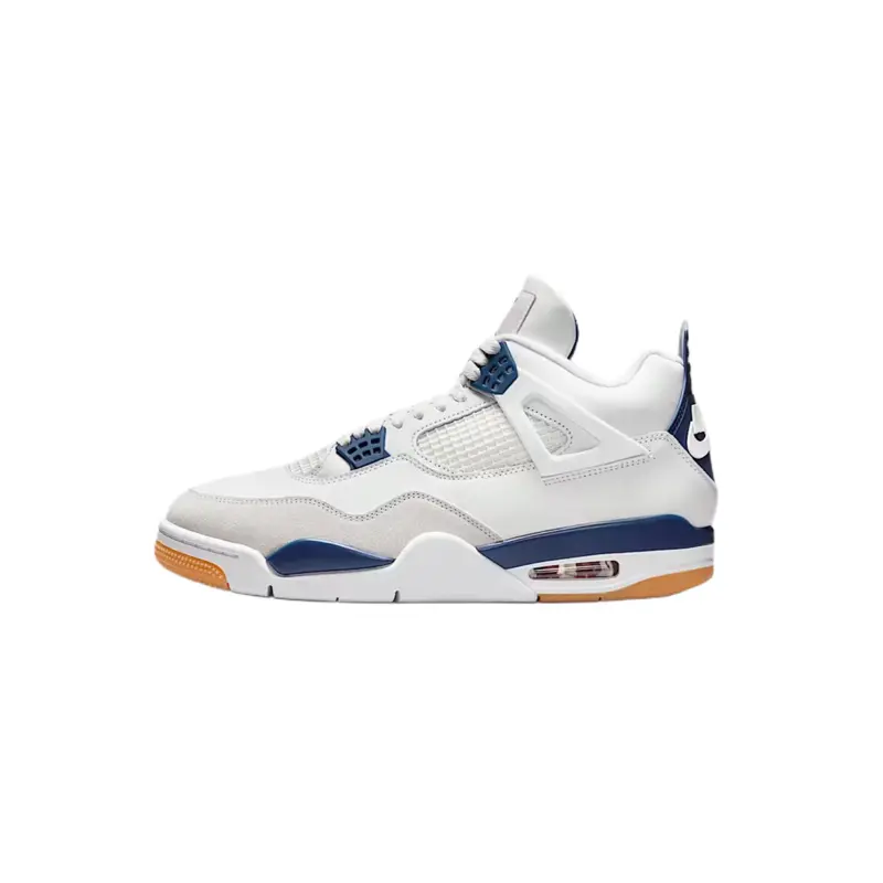 Nike Air Jordan 4 Retro SB Navy Men’s Athletic Trainer, Sports Shoes, Walking Shoes, Daily Casual Basketball Footwear, Closed, Sports Skate Shoes
