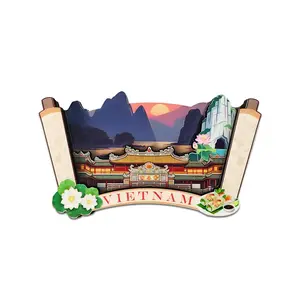 Vietnam Refrigerator Magnets Souvenir & Gift | Ha Long Bay & Hue Imperial City Travel Keepsake for Indoor Decor – Kitchen, Office & Cabinets | Personalized Magnet Decor Collection
