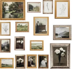 Moody Botanical Gallery Wall Set 11x14 Vintage French Nature Art Prints Antique Landscape Paintings for Aesthetic Bedroom Decor Unframed