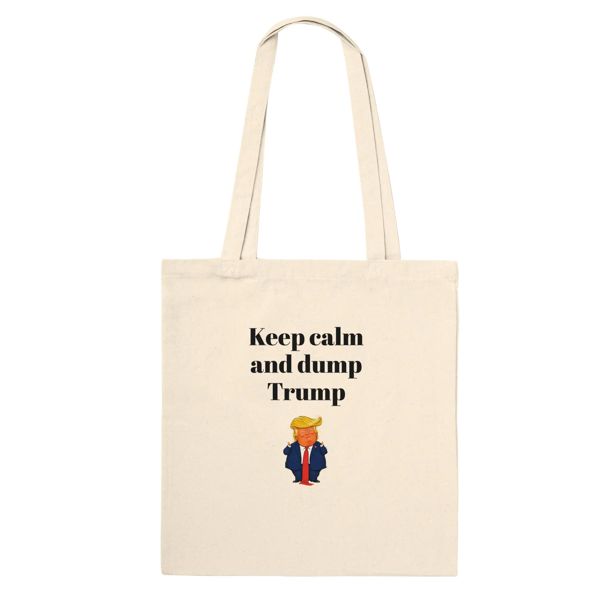 Premium Tote Bag Natural Dump Trump