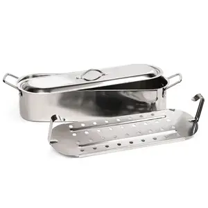 RSVP 20" Stainless Steel Fish Poacher Pan