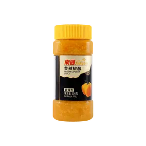 Nanguo Yellow Hot Chili Sauce - Authentic Chinese Xiang La Flavor, 500g Jar - Premium Condiment for Stir-fries, Dips, and Marinades