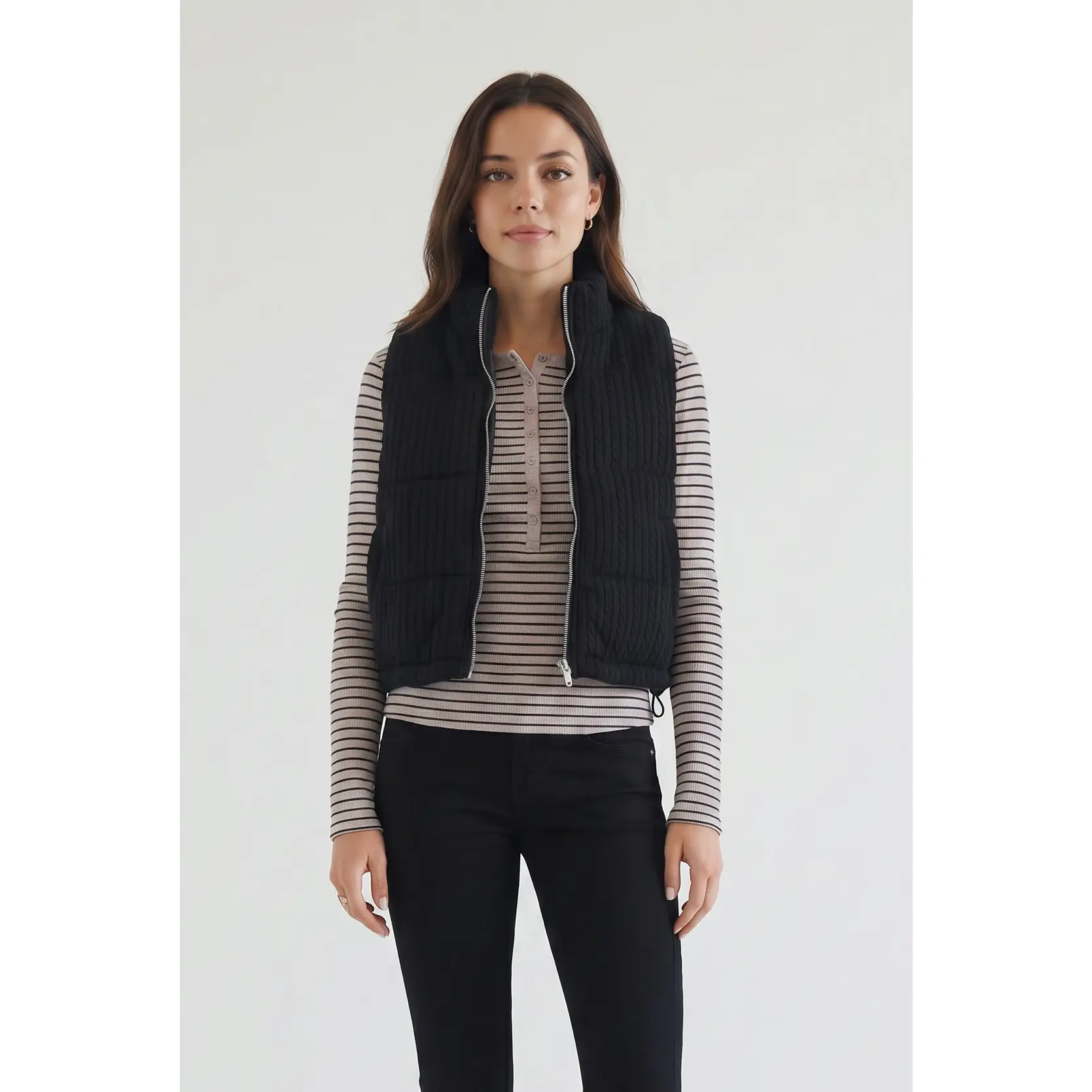Alistair Cable Puffer Vest