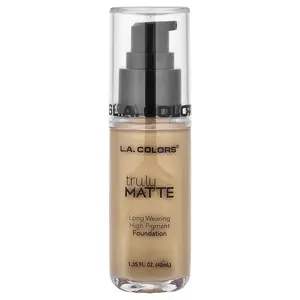 L.A. Colors Truly Matte Foundation, CLM354 Soft Beige, 1.35 fl oz (40 ml)