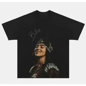 2026 New 100% Premium Cotton Sustainable BILLIE VINTAGE 4.1 TEE, Retro 90s Graphic Tees, Rapper Shirt, Billie Merch, Graphic Tees, Vintage Graphic Rap Tee, Vintage Y2K, Unisex Cotton T-shirt, StreetwearUnisex Boxy Fit Heavyweight Tee