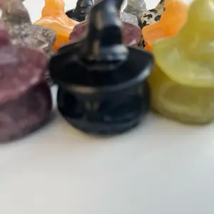 Crystal Witch Hat Pumpkins  Unique Hand-Carved Magic