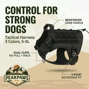 Tactical Adjustable Dog Harness