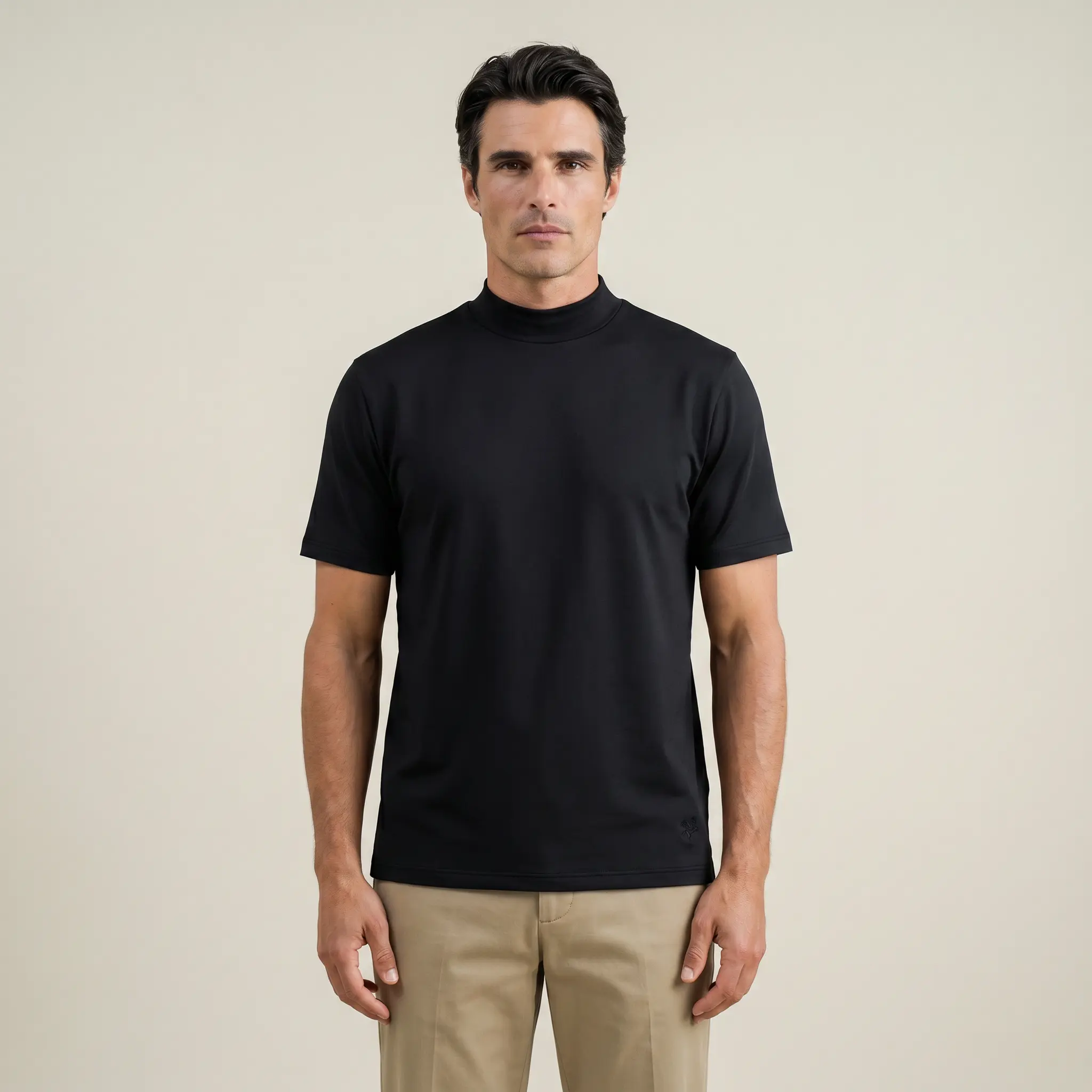Cumulus Mockneck T-Shirt - Black