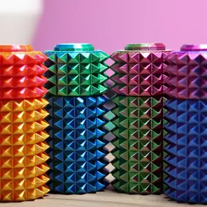 Color-Changing Pain Stim Roller Clicker Fidget | Satisfying Sensory Toy with Built-In Textured Roller | Stress Relief Desk Gadget