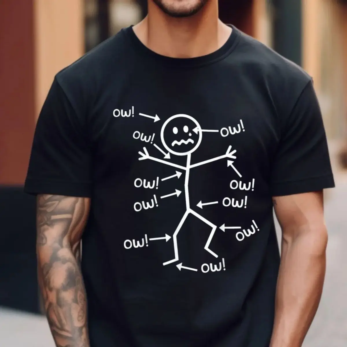 Humorous Chronic Pain Awareness T Shirt, Sweatshirt For Summer Casual Wear Round Neck Everyday Top, Unisex Sweater Pullover Tee