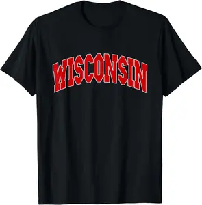 Wisconsin - Throwback Design - Classic T-Shirt
