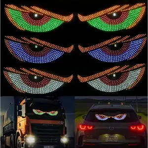evil Eyes LED Light for Car Windshield – USB Plug & Play Demon Eye Signal Light with 11 Modes, Adjustable Brightness, Perfect for SUVs, Trucks, Pickups & RVs (Easy Install, No Wiring)
