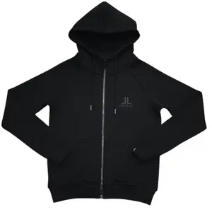 LUXE LEVELS ZIP HOODIE | ONYX