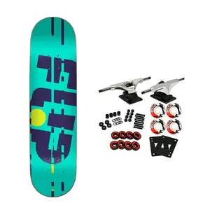 Flip Skateboard Complete Blue Team Glitch 8.4" x 32.13"