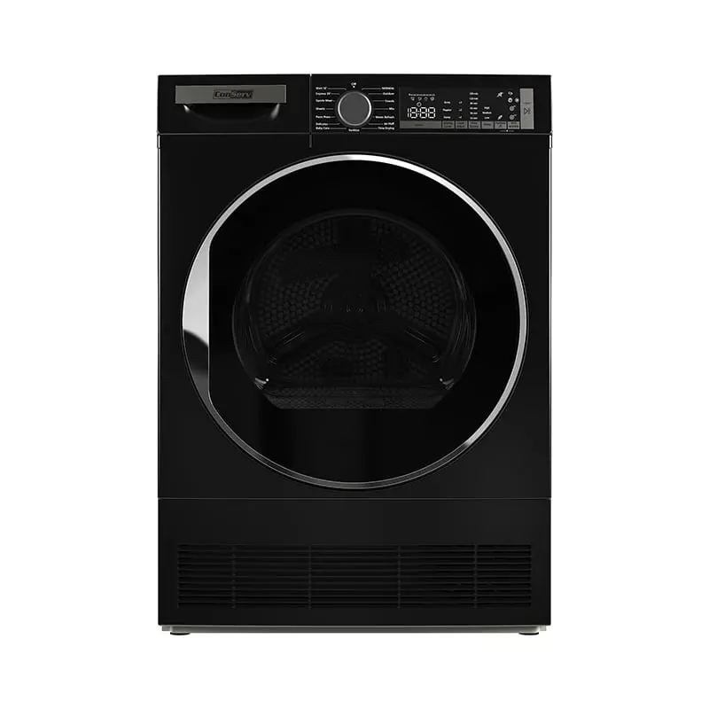 360 stand Equator Advanced Appliances CD 4040 Titanium ConServ 4cf Stainless Steel Ventless Condensing Dryer with Sanitize Mode, LED Display, Reversible Door, 220V, EStar