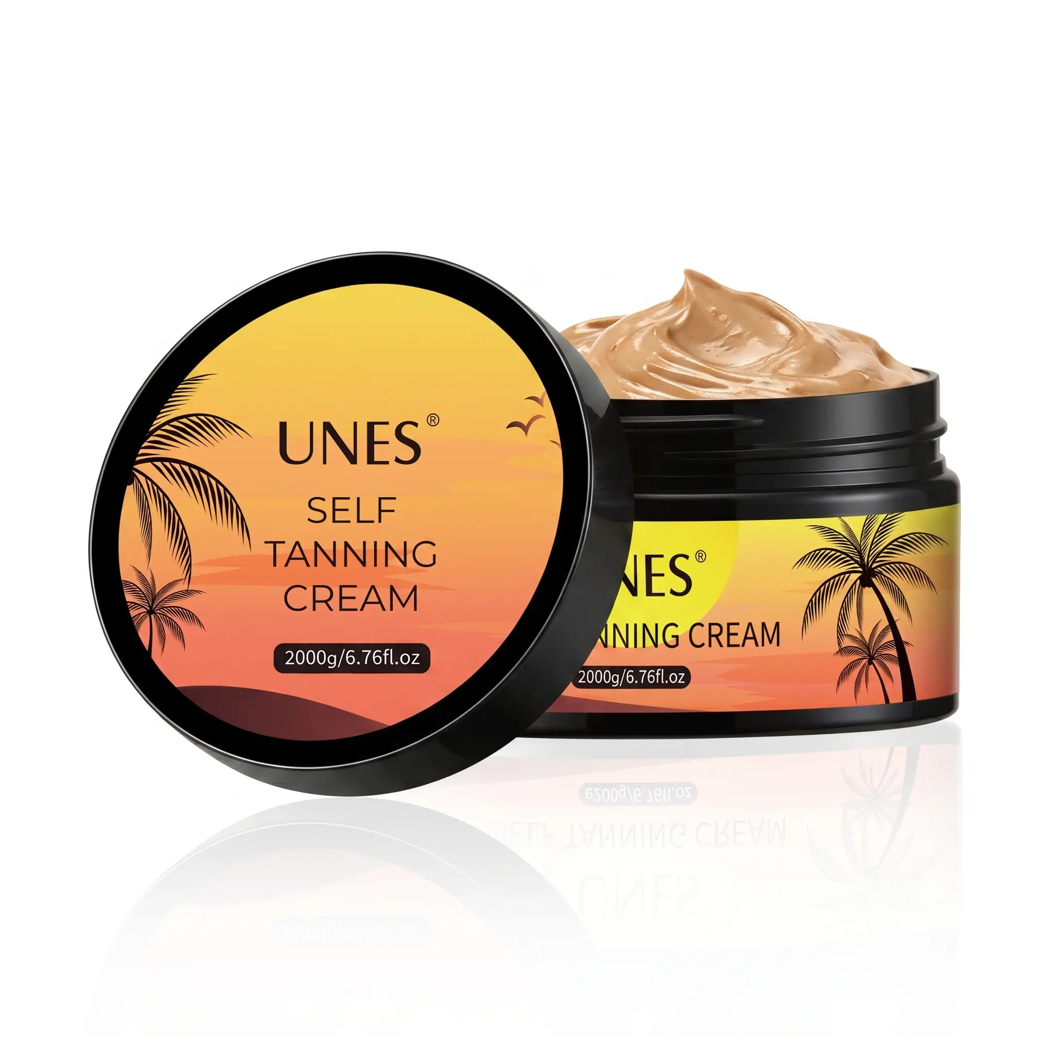 Self Tanning Cream for Face & Body – Sunless Tanning Lotion with DHA, Streak-Free Buildable Color for Light to Olive Skin Tones, Ultra-Hydrating Natural Formula for Even Glow, 200g / 6.76 fl oz