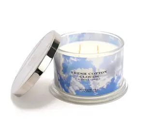 HomeWorx by Slatkin + Co. 18oz Fresh Cotton Clouds Candle