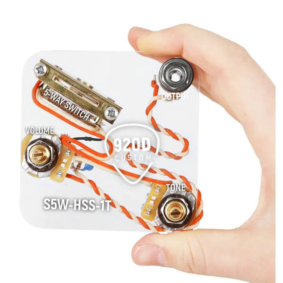 920D Custom S5W-HSS-1T Single-Tone 5-Way Wiring Harness for Strat