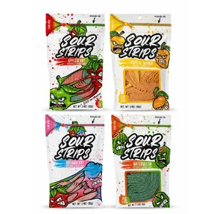 Sour Strips 4 pack Tropical Mango Watermelon Dreamberry Appleberry