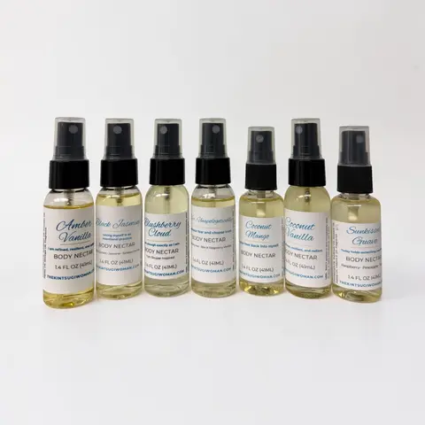 Body Oil Sampler set ot 5 Body Oils will include 5 Mystery 1.4 OZ Body OIls