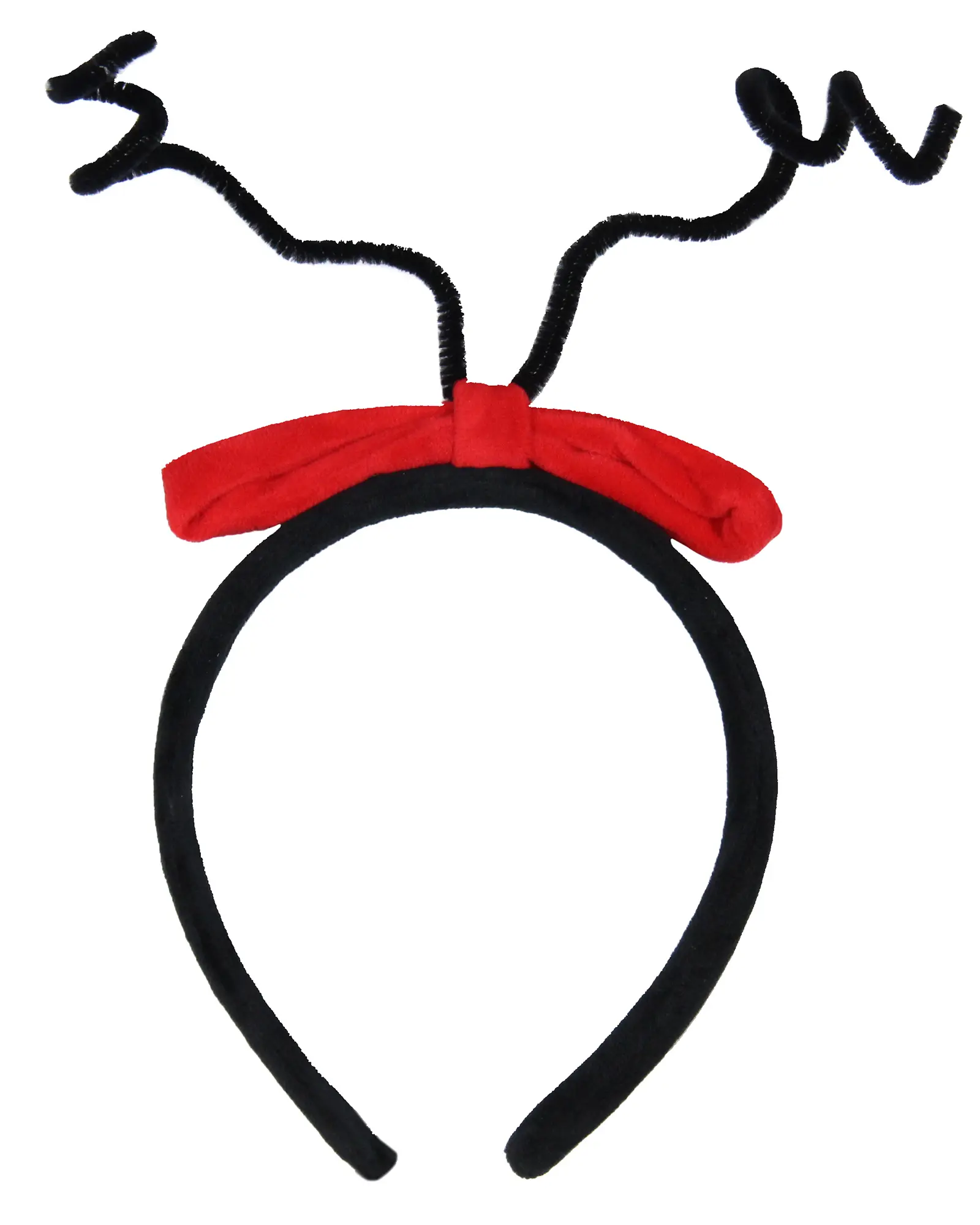 Dr. Seuss The Grinch Who Stole Christmas Cindy Lou Who Red Bow Hair Accessory Headband, Soft Velvety Band Fashion Headband for Cosplays & Whimsical Celebrations