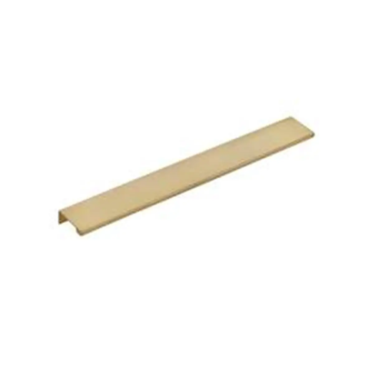 Emtek 87150US4 Satin Brass Metal Cabinet Pull, 12 in. Center-to-Center Cabinet Edge Pull, Installation Screws Included, Cabinet Pulls