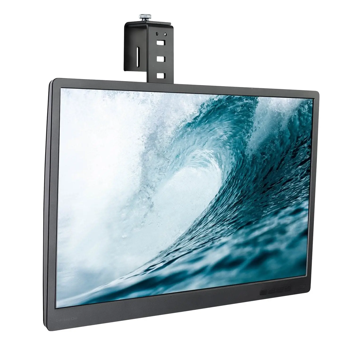 Mount-It! Hook-Over Cubicle Divider Monitor Mount - Metal Clamp, VESA Support, Adjustable Office Furniture for Better Ergonomics & Improved Viewing, Home Office Furniture