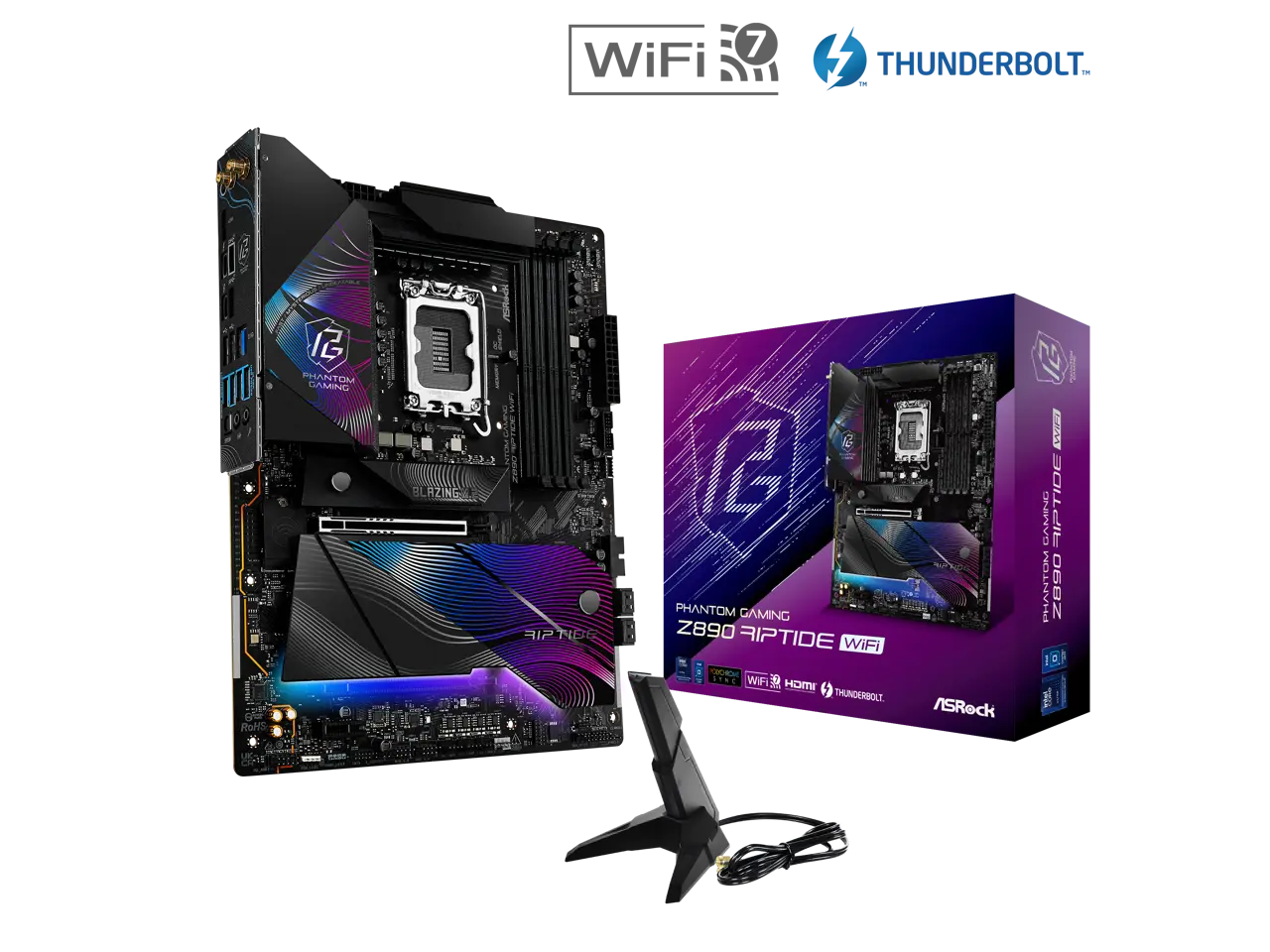ASRock Z890 Riptide WiFi LGA 1851 Intel Z890 ATX Motherboard