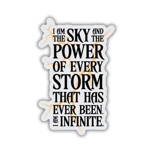 I Am Infinite Quote Sticker | Fourth Wing