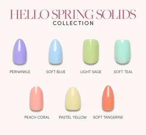 Glamnetic Pastel Solids Press-On Nail Collection Glamnetic Pastel Solids Press-On Nail Collection