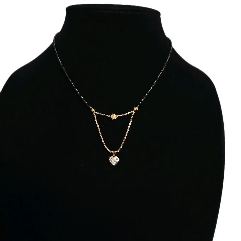 Minimalist Traditional Nepali-Indian Desi Mangalsutra Necklace for Women
