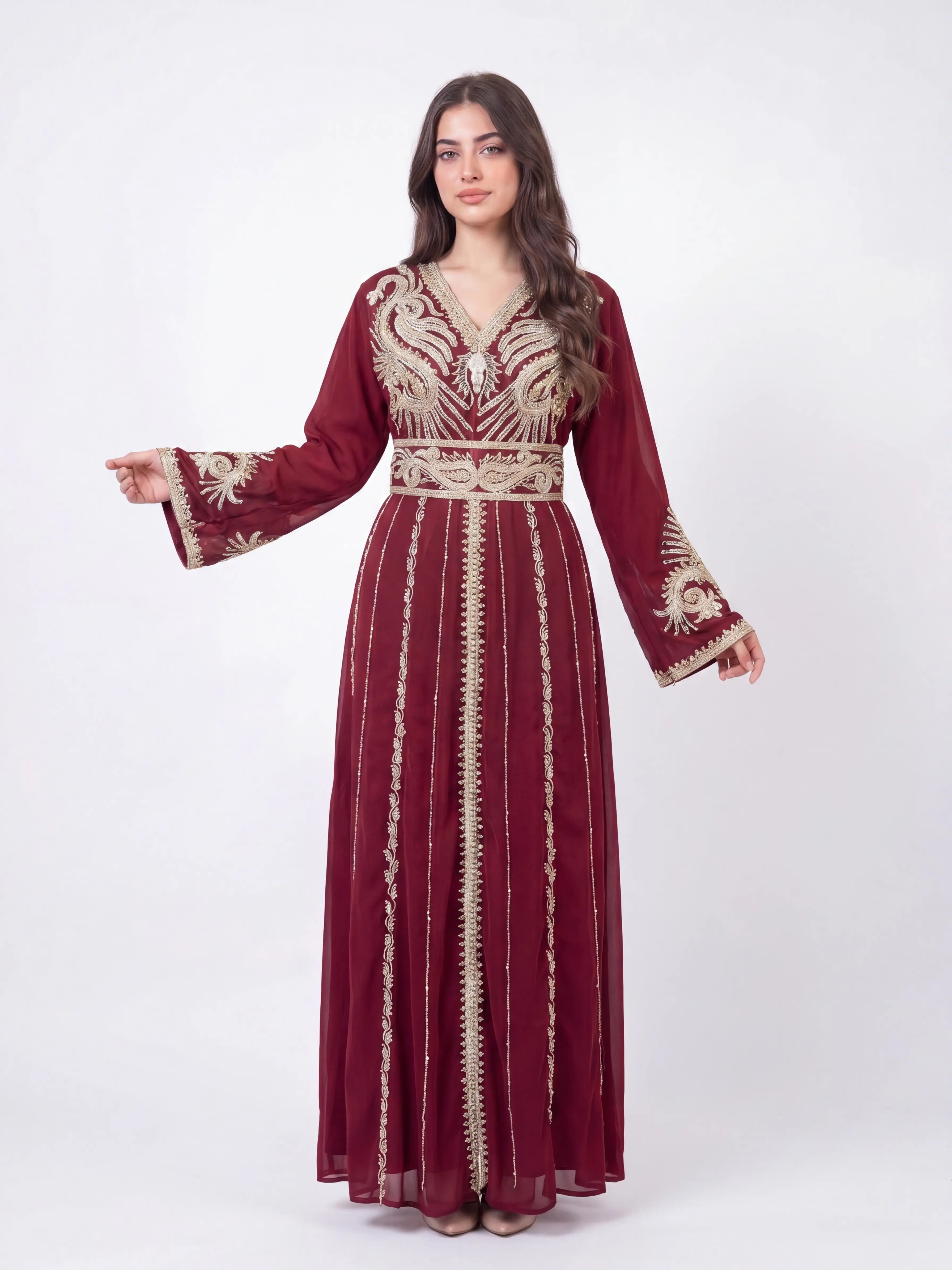 Friala Kuftan - Women’s Embroidered Dress, Perfect for Eid Dress, Ramadan, Gifts for Her, Abaya, Eid Dresses 2026