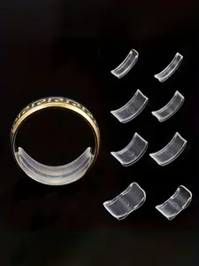 8Pcs Adjustable Ring Sizer Set, Non-slip Comfort Ring Reducer, Portable Jewelry Tool for Loose Rings