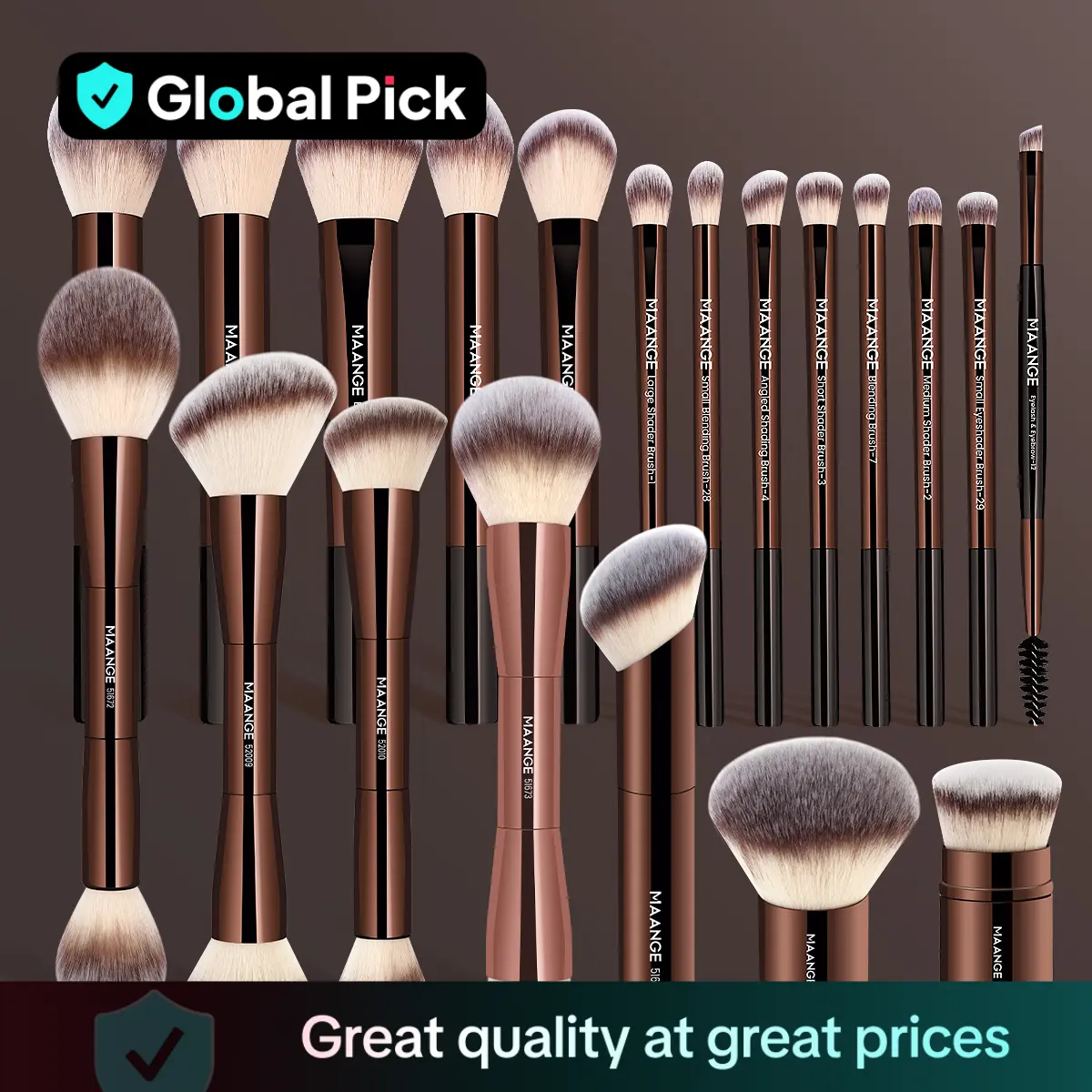 MAANGE Professional Makeup Brush Set, 20pcs/set Makeup Brush with Soft Bristles & Comfortable Handle, Multifunctional Makeup Tools for Women & Girls