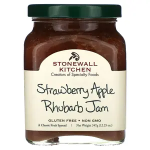 Stonewall Kitchen Strawberry Apple Rhubarb Jam, 12.25 oz (347 g)